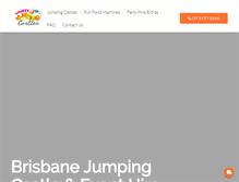 Tablet Screenshot of jumpingcastlehirebrisbane.com.au